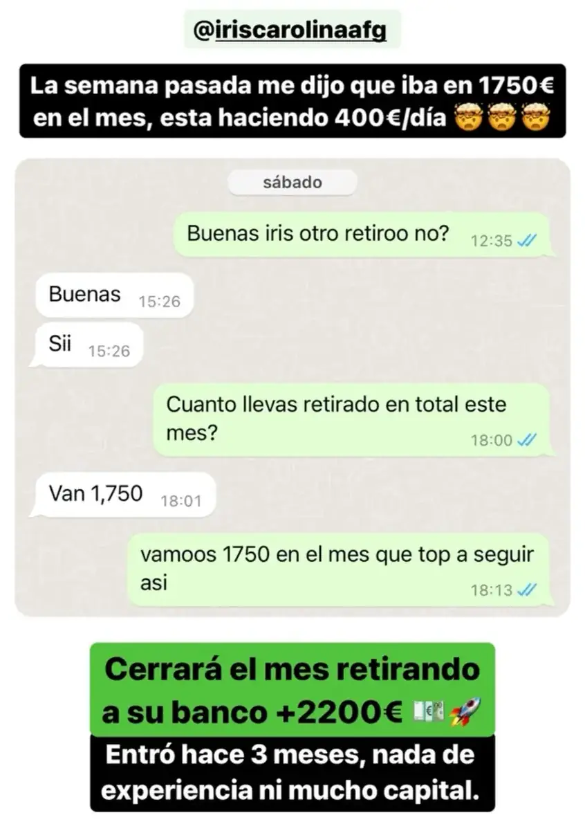 Resultado de un cliente de mundoInversiones