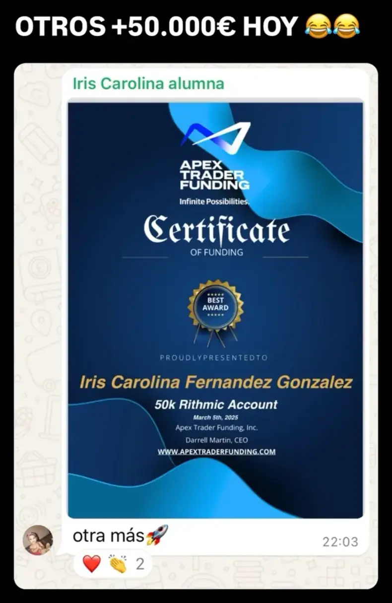 Resultado de un cliente de mundoInversiones