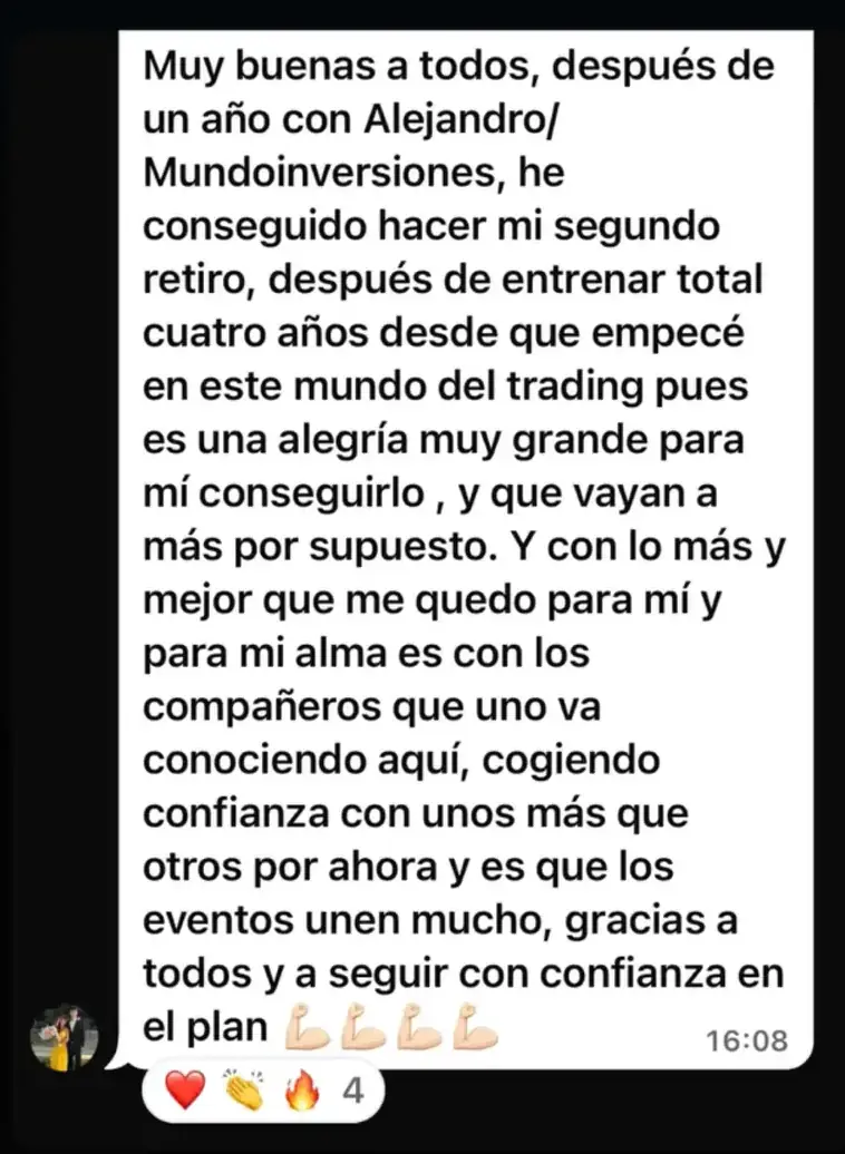 Resultado de un cliente de mundoInversiones