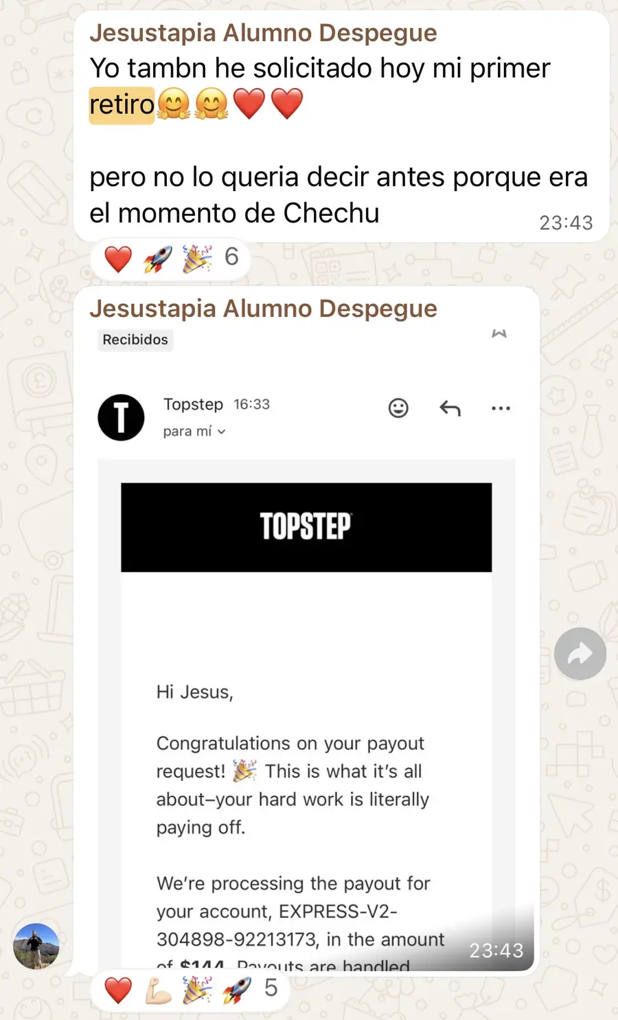Resultado de un cliente de mundoInversiones
