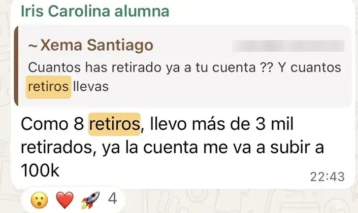 Resultado de un cliente de mundoInversiones
