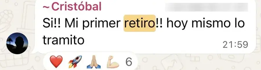 Resultado de un cliente de mundoInversiones