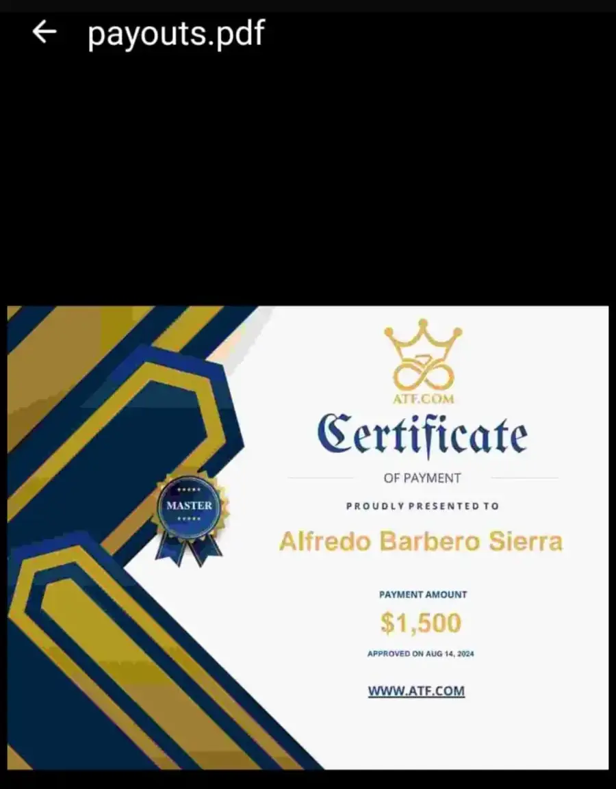 Resultado de un cliente de mundoInversiones