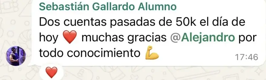 Resultado de un cliente de mundoInversiones