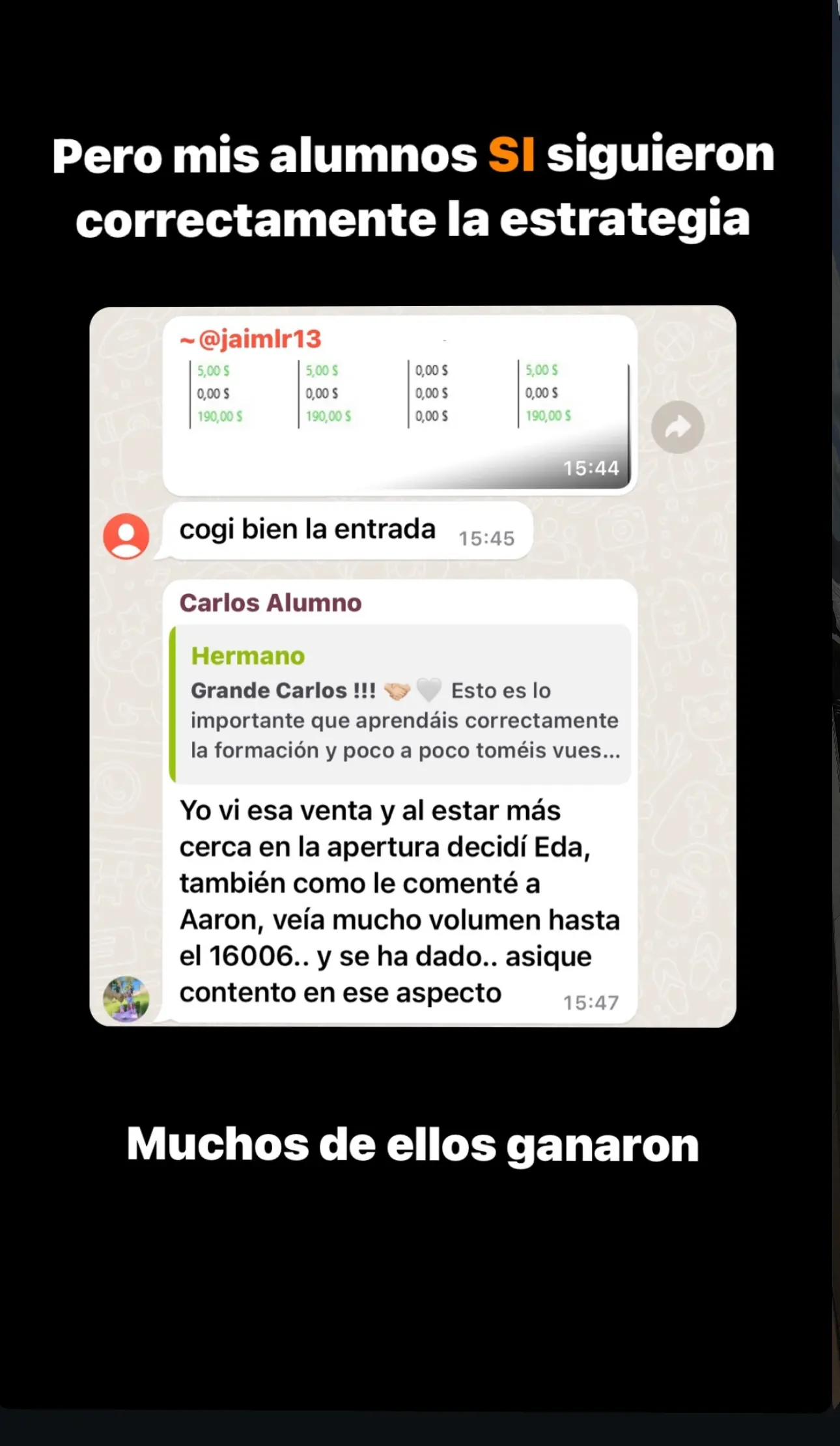 Resultado de un cliente de mundoInversiones