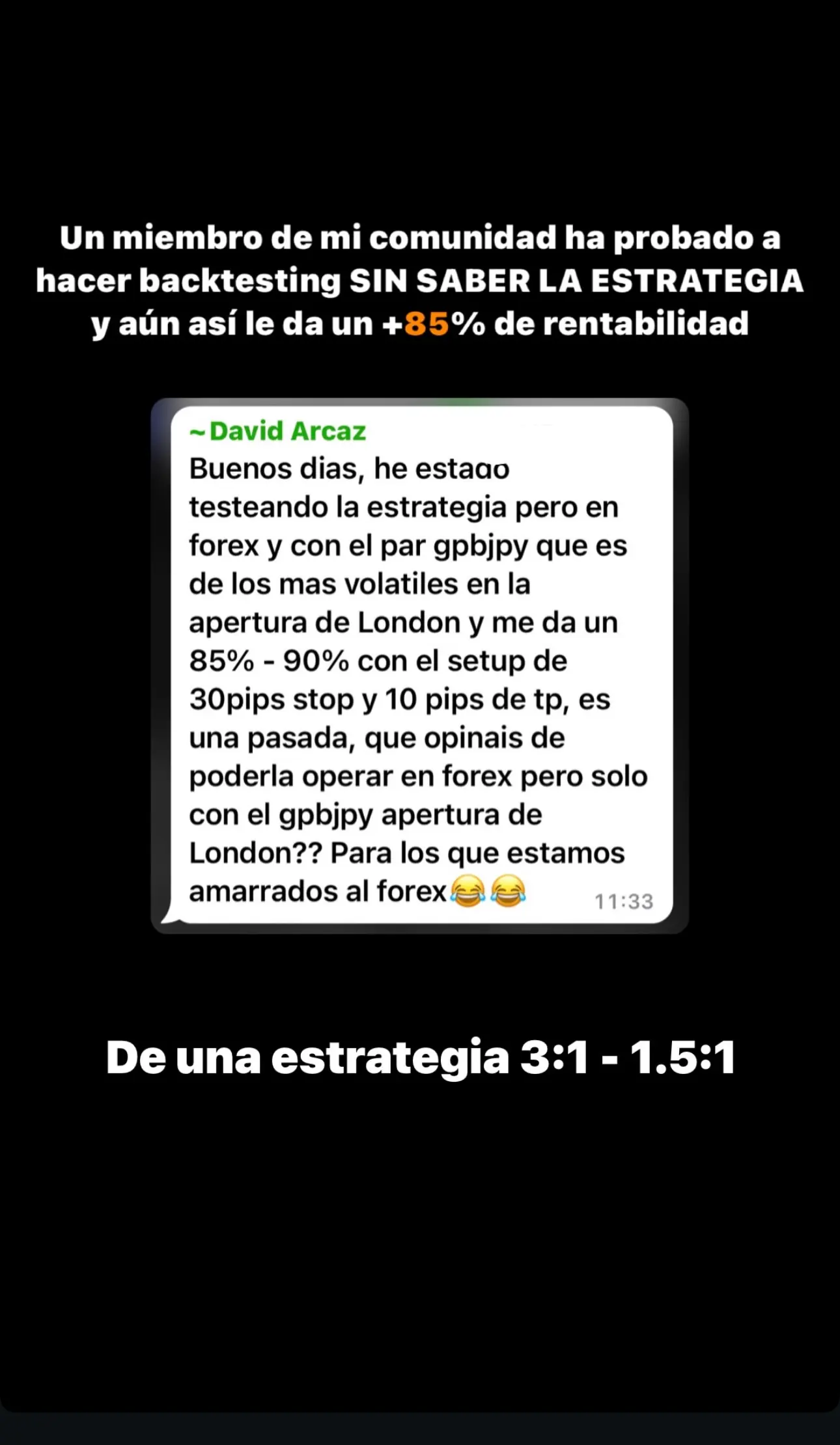 Resultado de un cliente de mundoInversiones