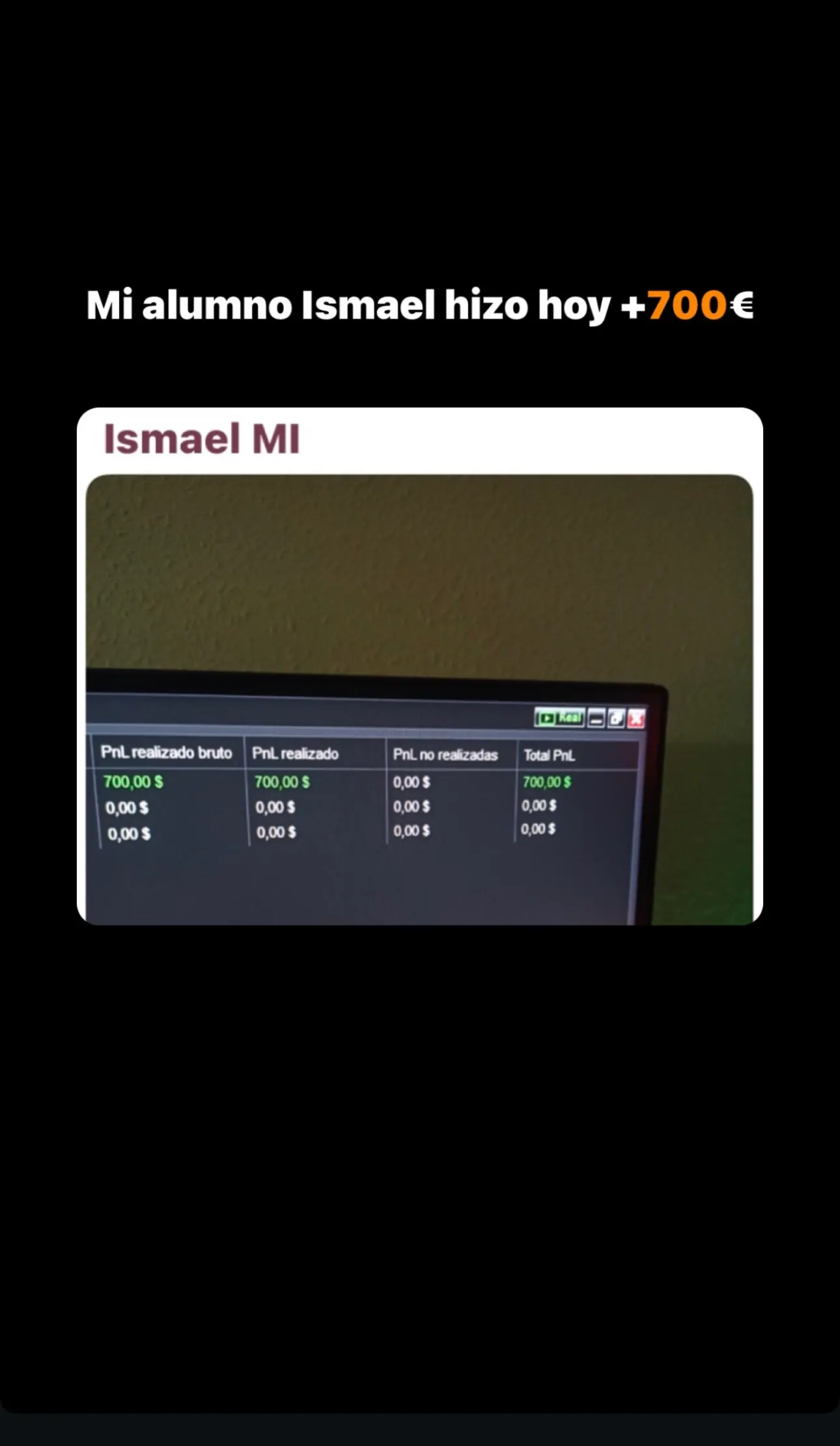 Resultado de un cliente de mundoInversiones