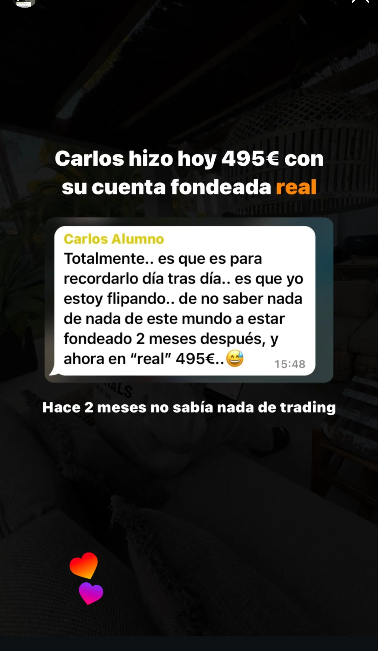Resultado de un cliente de mundoInversiones