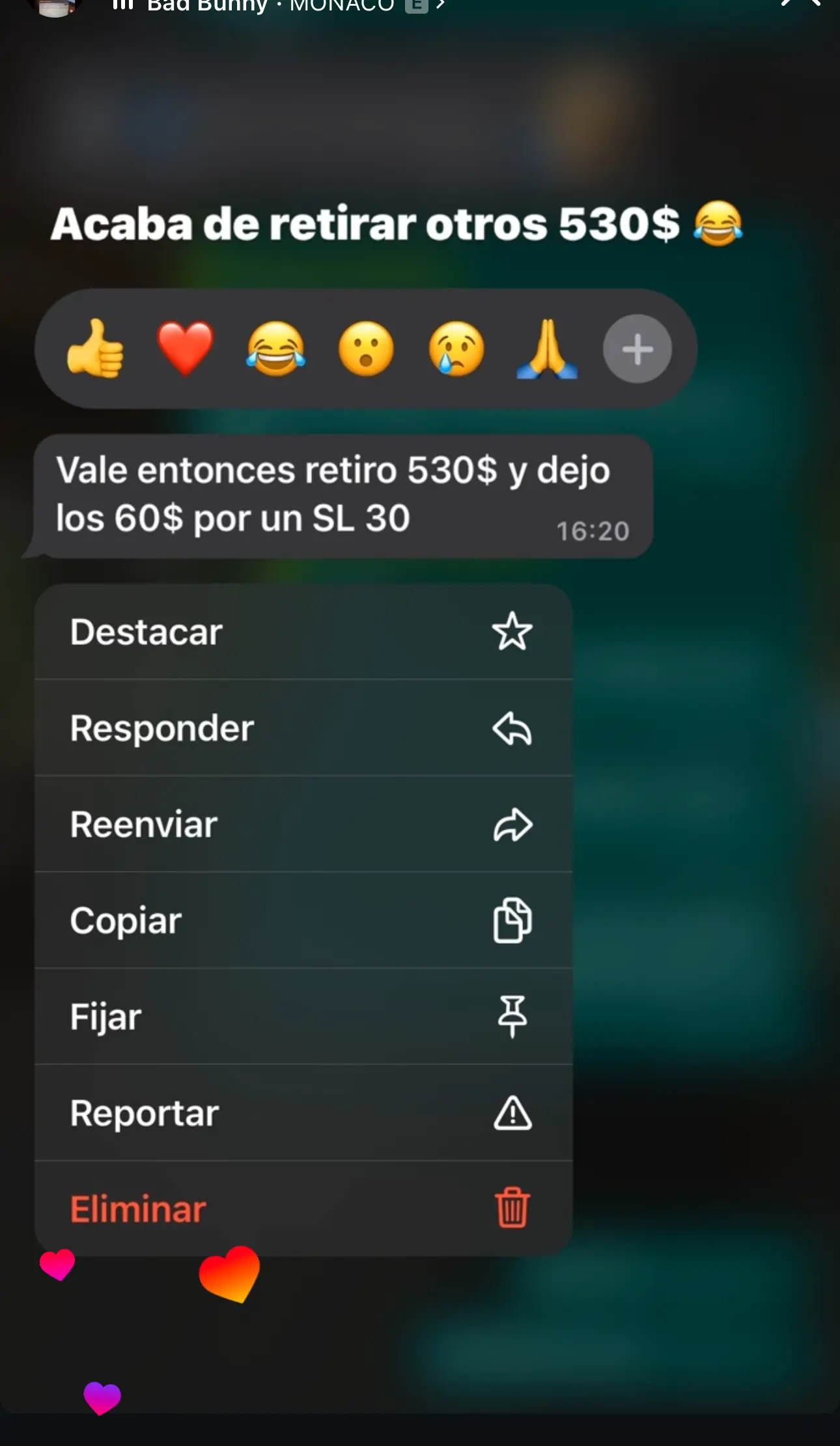 Resultado de un cliente de mundoInversiones