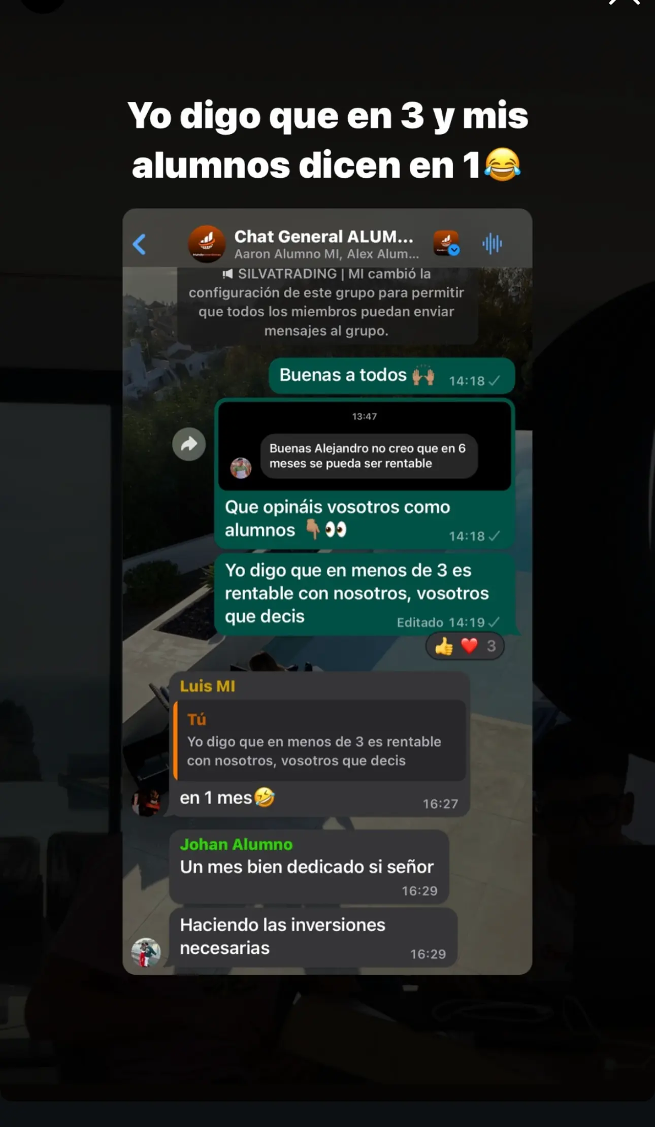 Resultado de un cliente de mundoInversiones