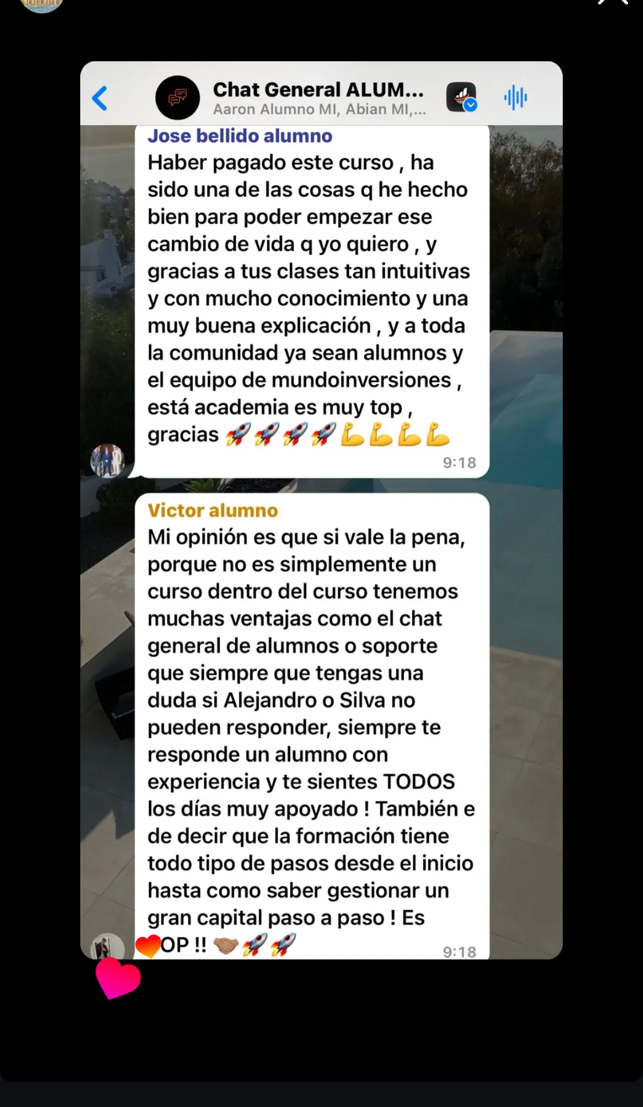 Resultado de un cliente de mundoInversiones
