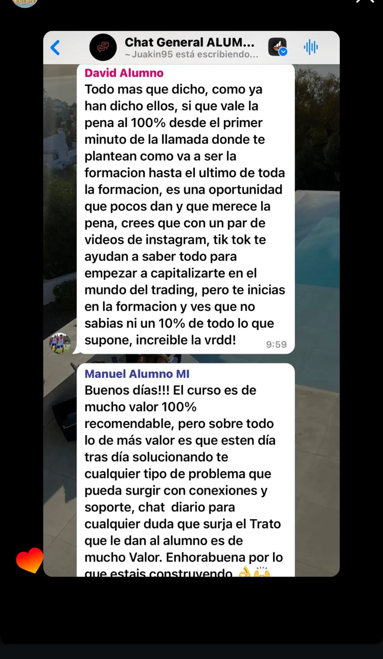 Resultado de un cliente de mundoInversiones