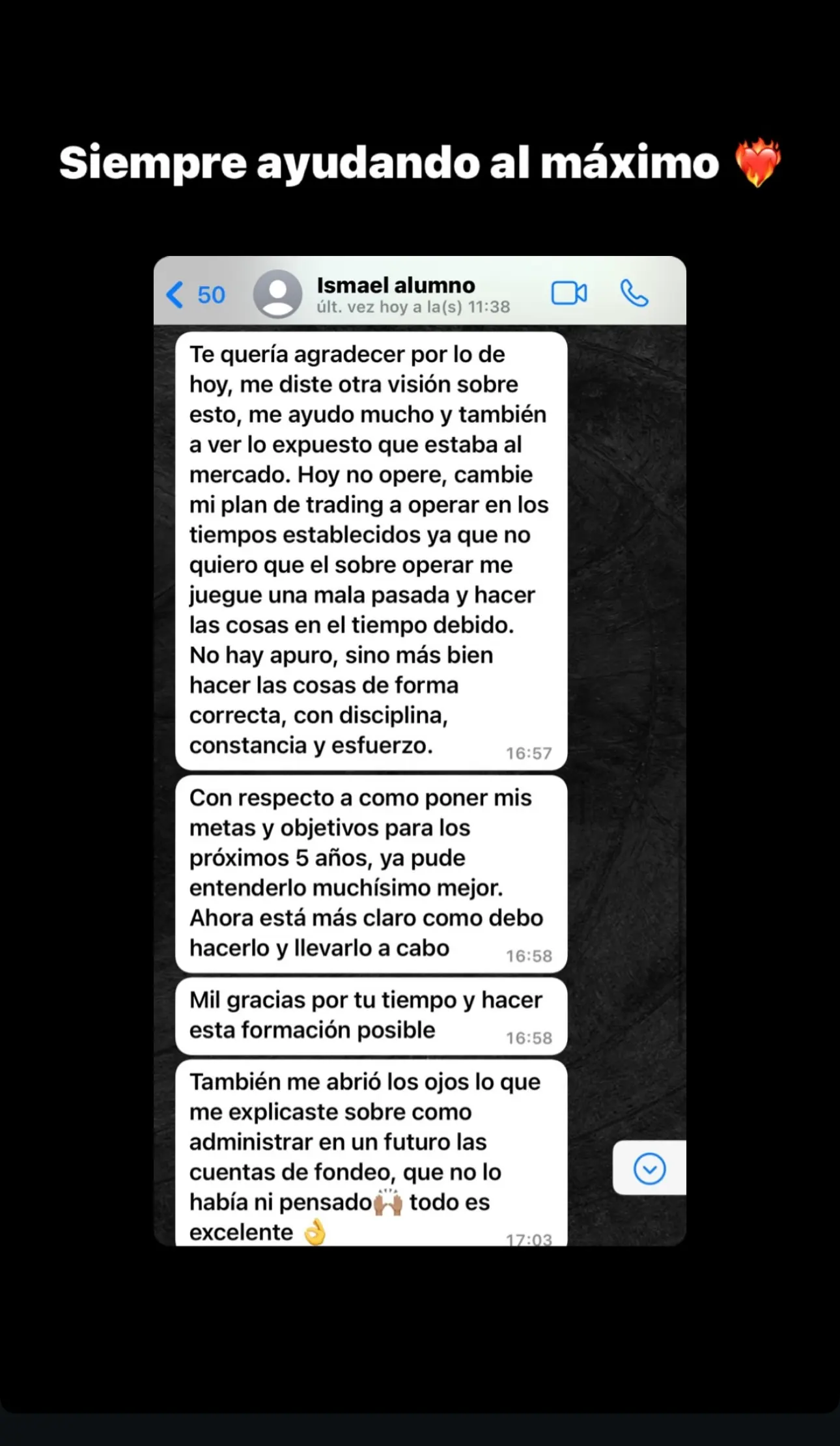 Resultado de un cliente de mundoInversiones