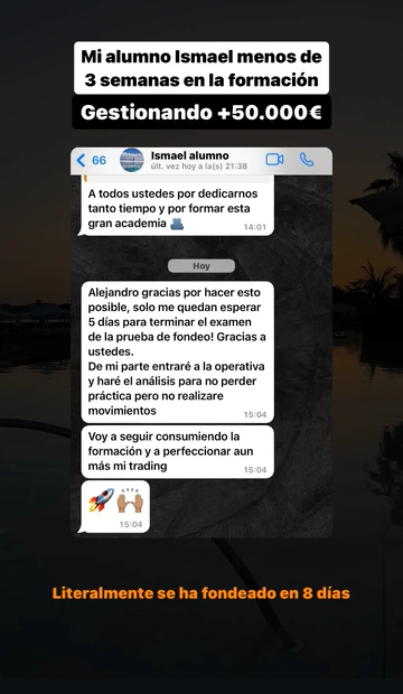 Resultado de un cliente de mundoInversiones