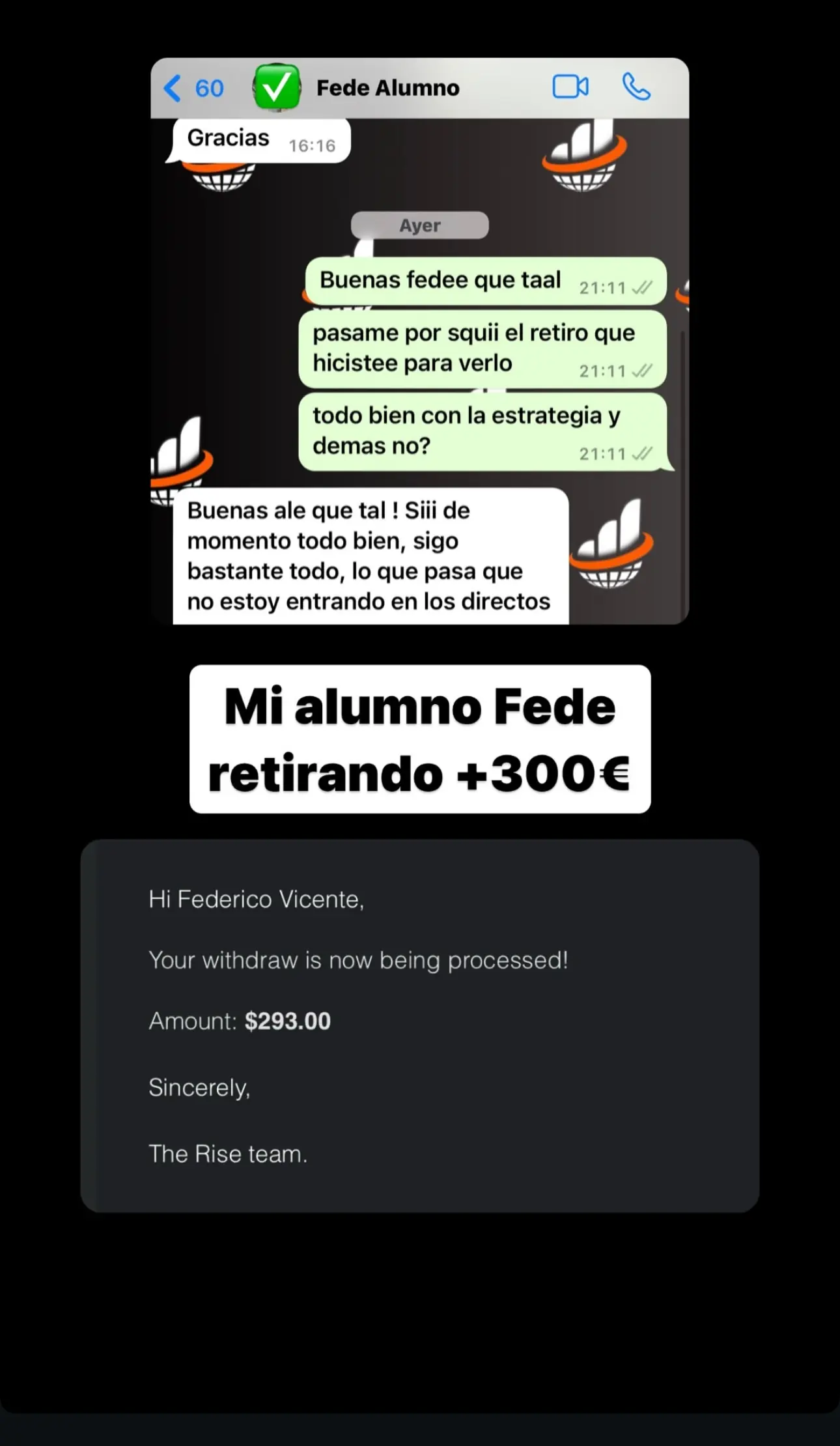 Resultado de un cliente de mundoInversiones