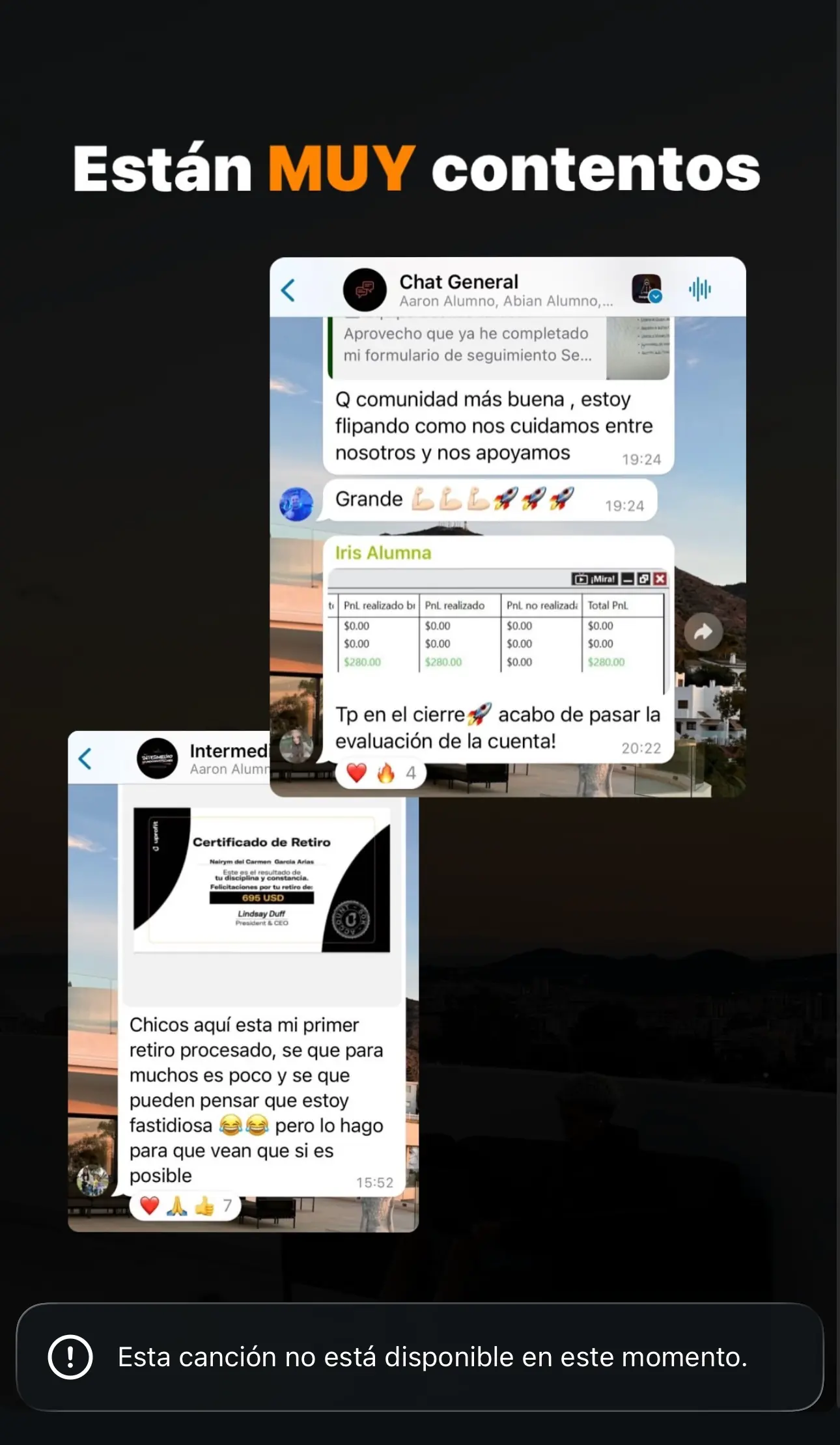 Resultado de un cliente de mundoInversiones
