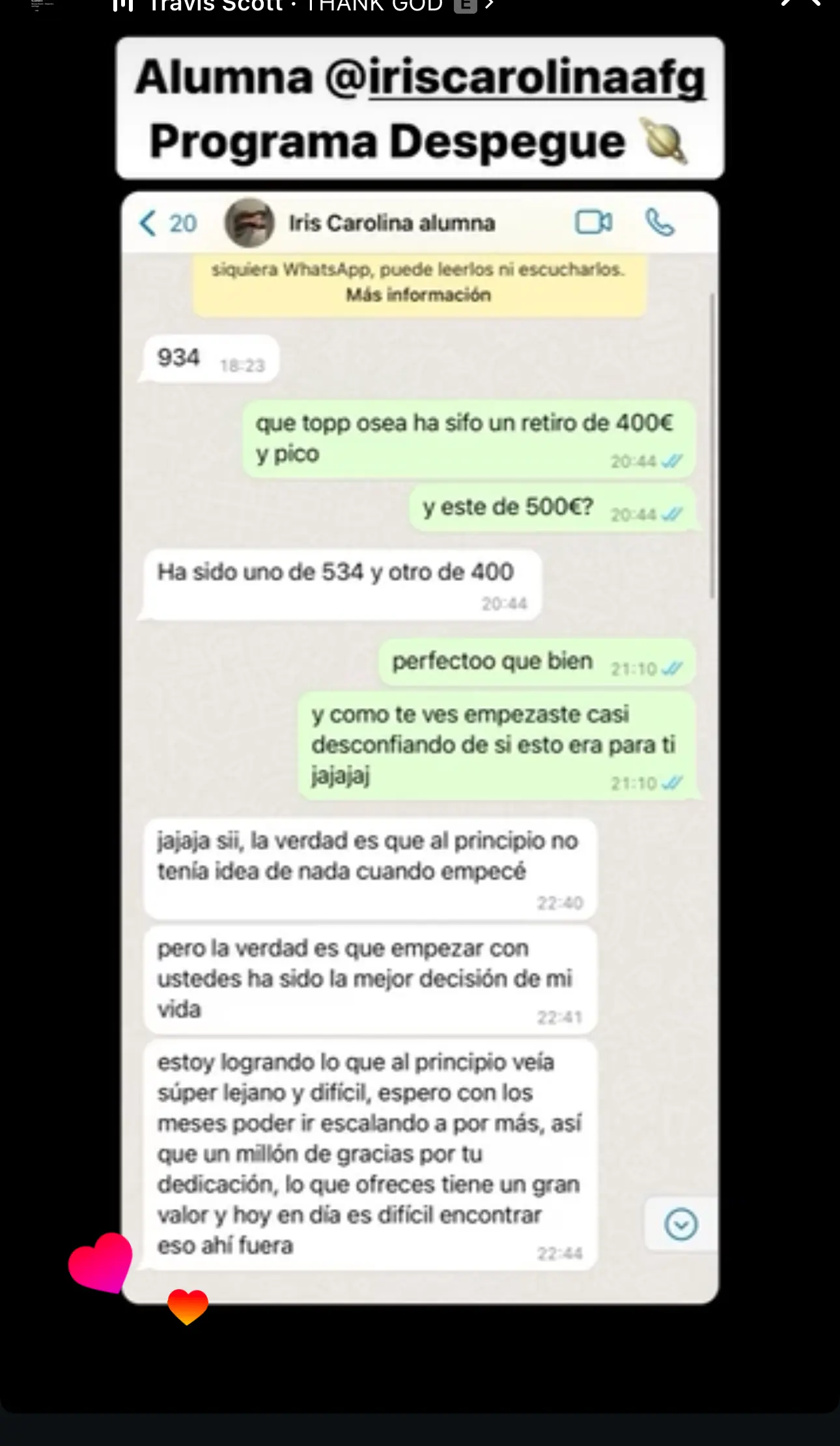 Resultado de un cliente de mundoInversiones
