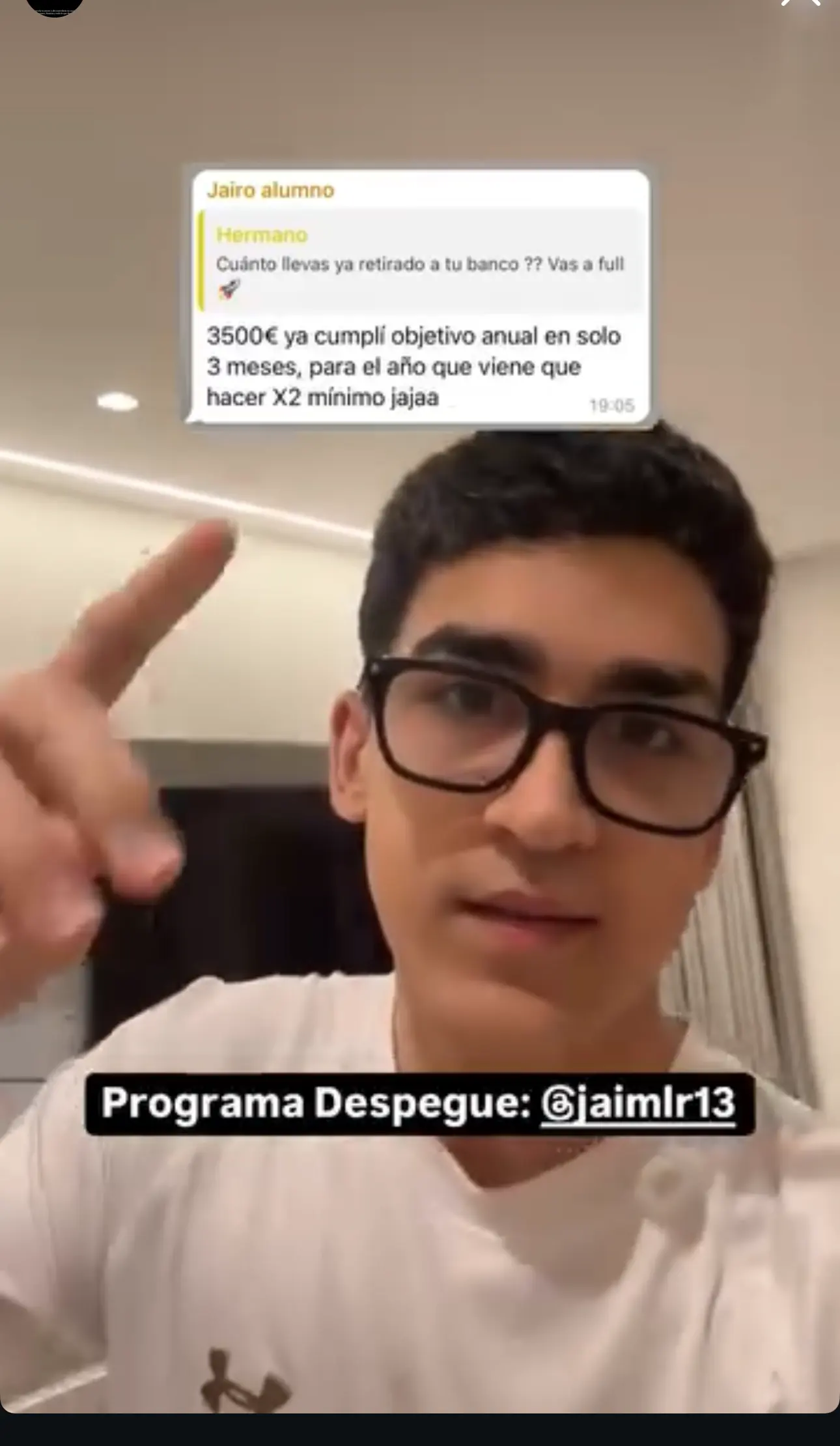 Resultado de un cliente de mundoInversiones