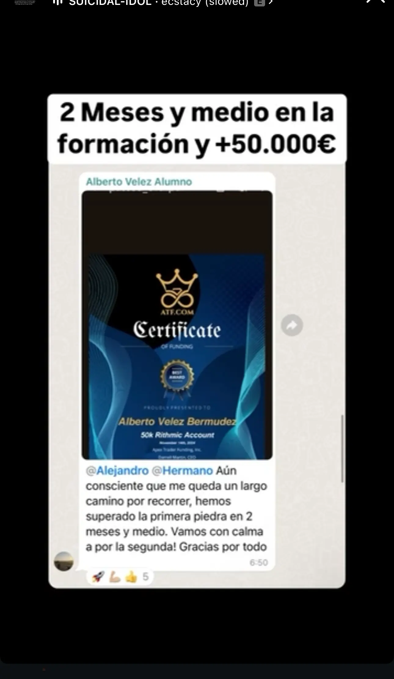 Resultado de un cliente de mundoInversiones
