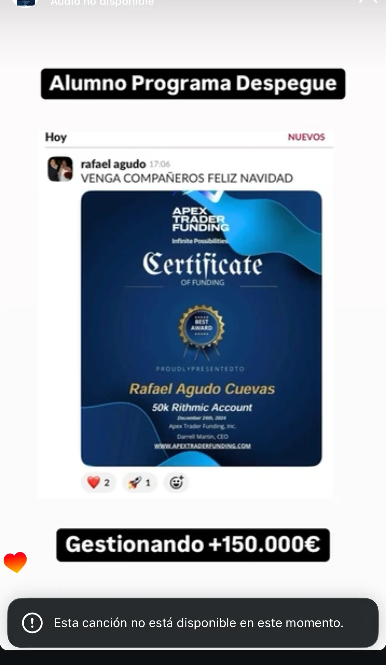 Resultado de un cliente de mundoInversiones