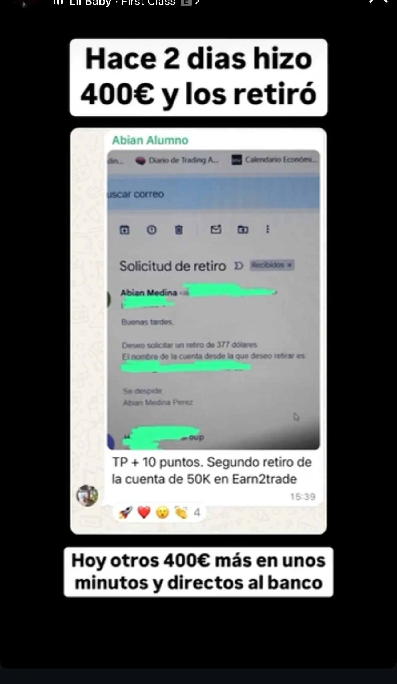 Resultado de un cliente de mundoInversiones