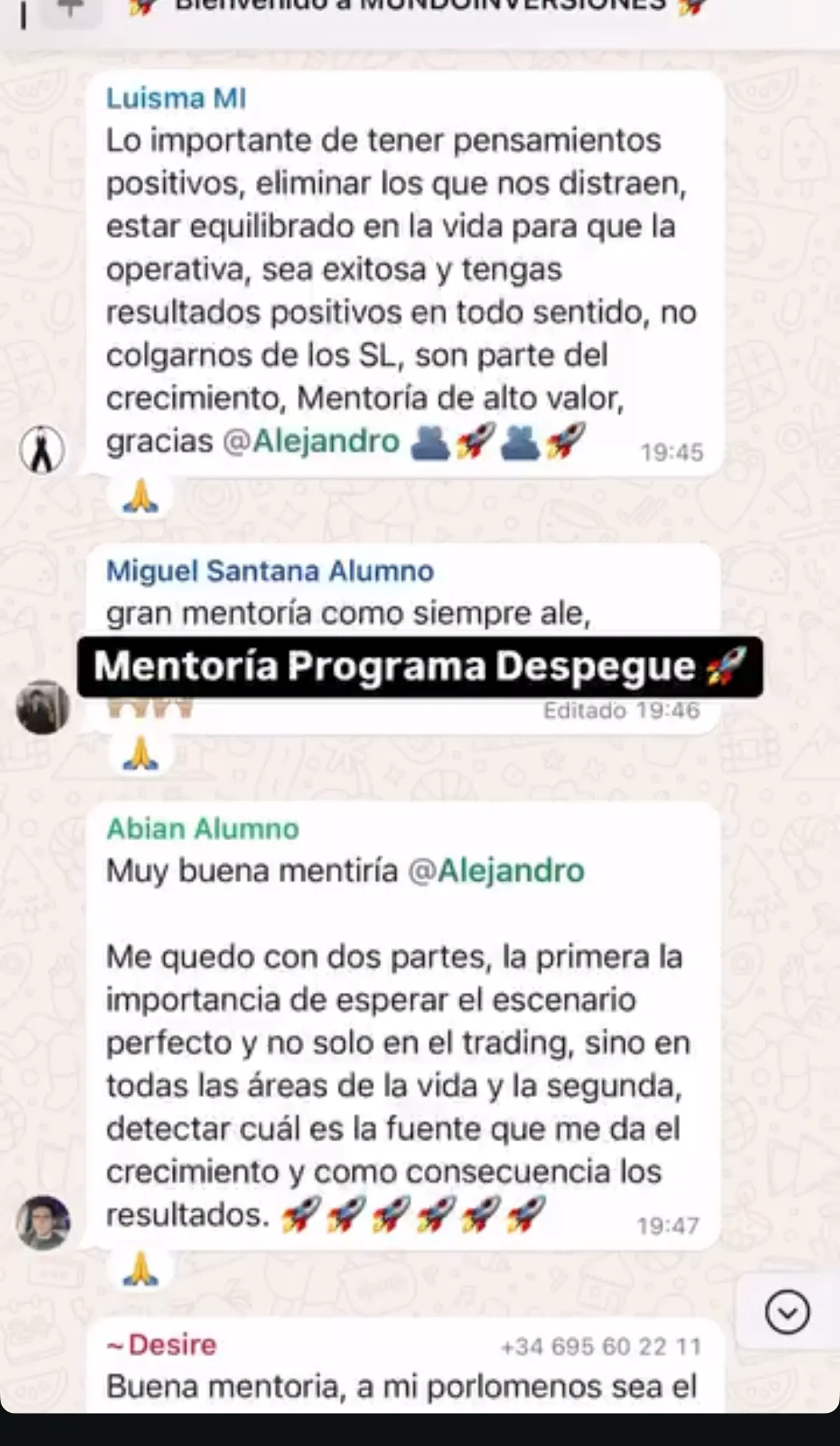 Resultado de un cliente de mundoInversiones
