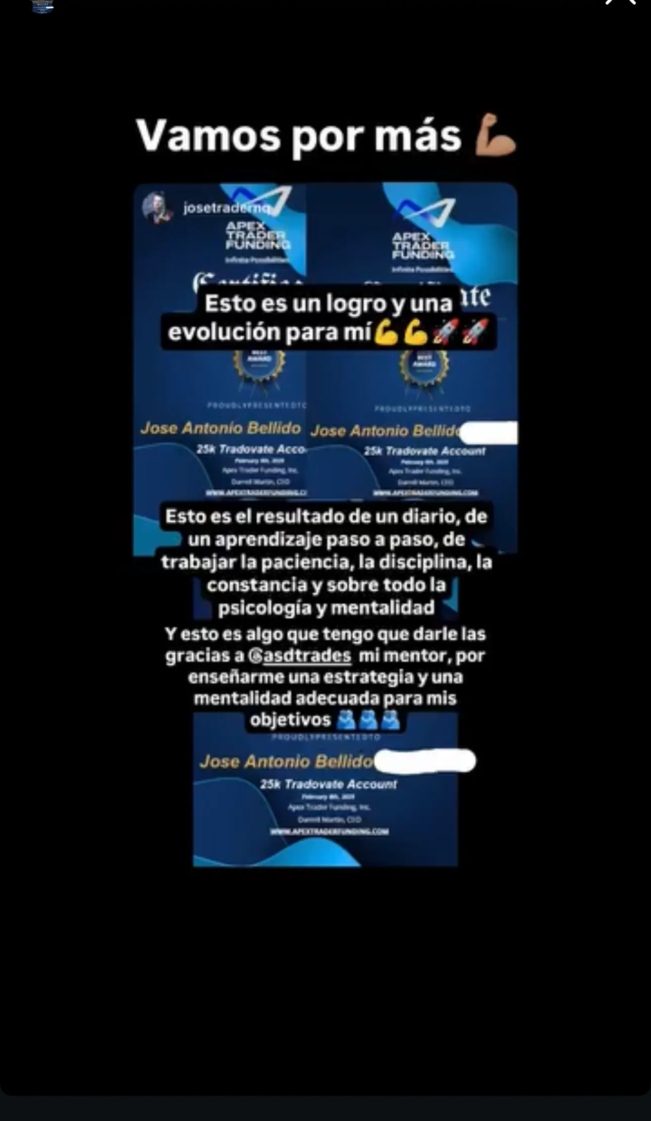 Resultado de un cliente de mundoInversiones
