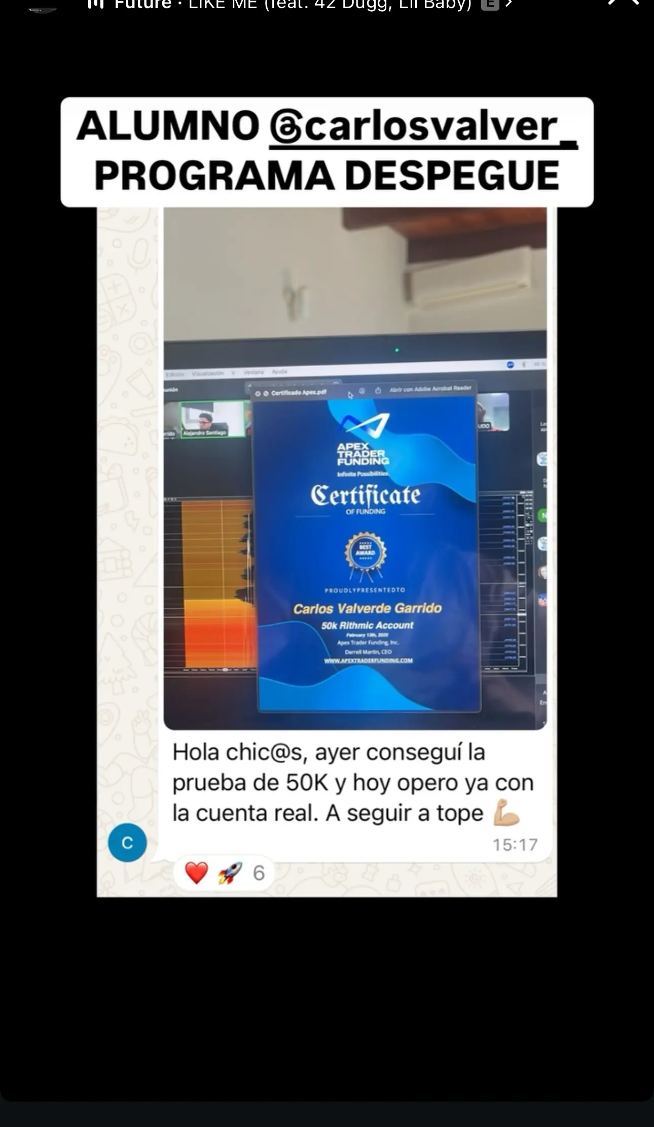 Resultado de un cliente de mundoInversiones