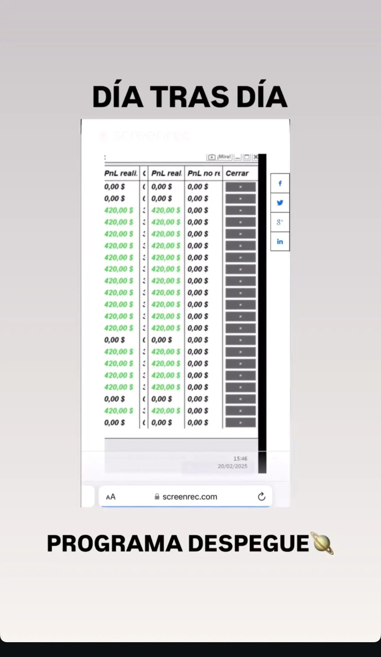 Resultado de un cliente de mundoInversiones