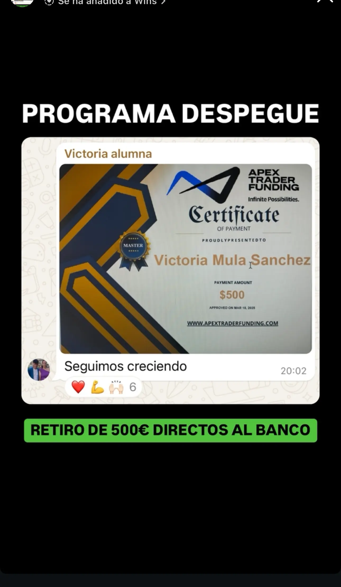 Resultado de un cliente de mundoInversiones