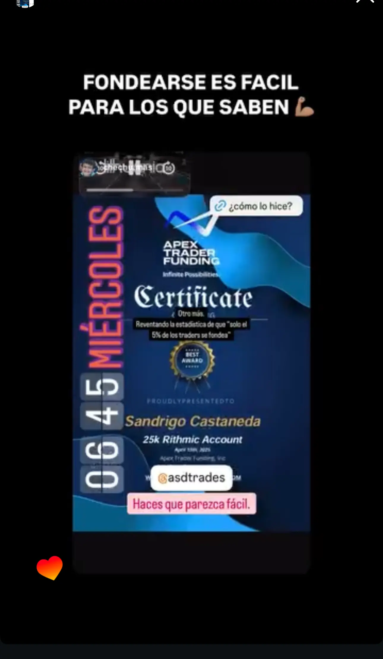 Resultado de un cliente de mundoInversiones