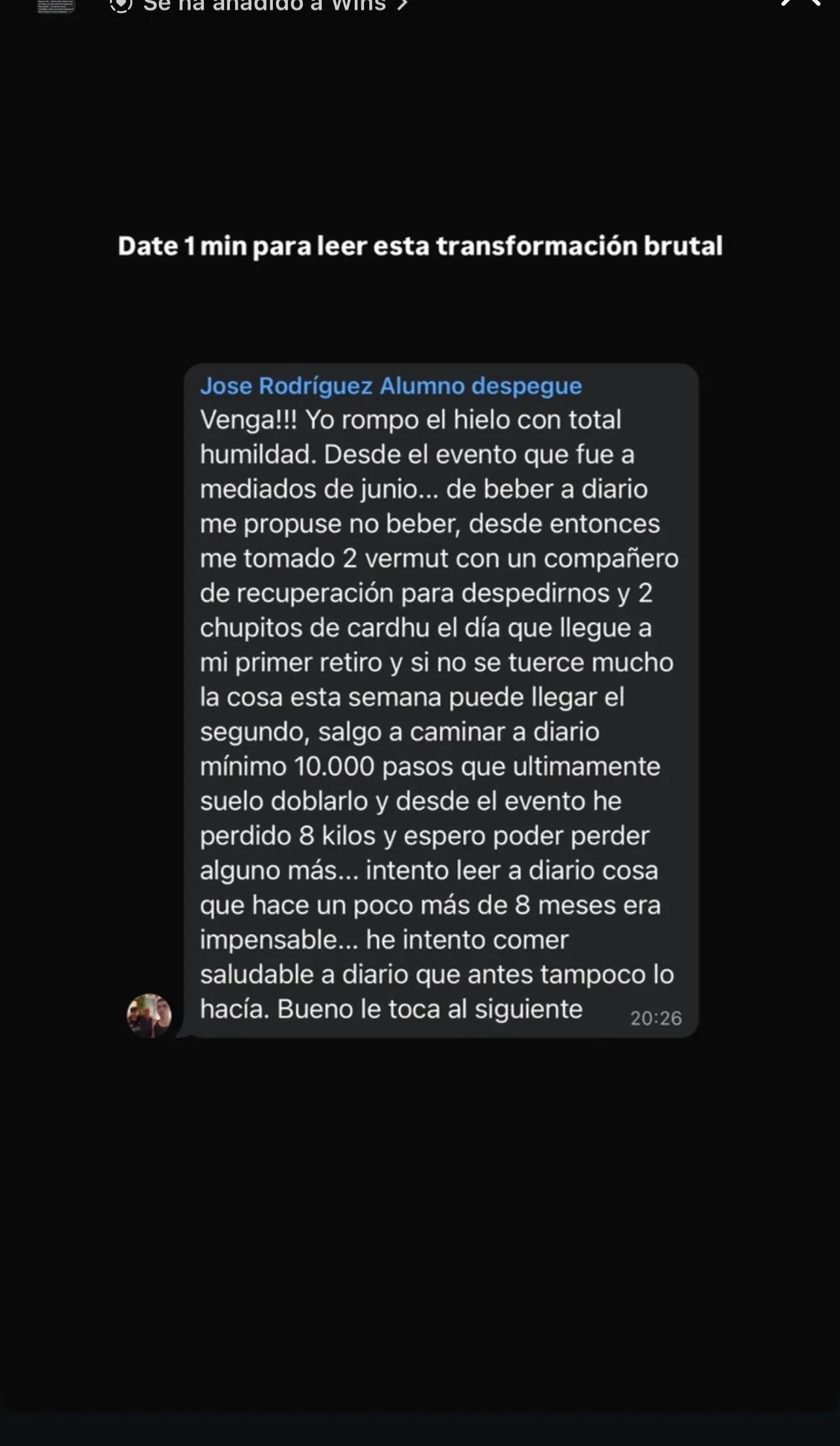 Resultado de un cliente de mundoInversiones